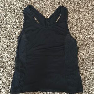 Lululemon Black Embodiment Racerback Tank Top with Mesh
